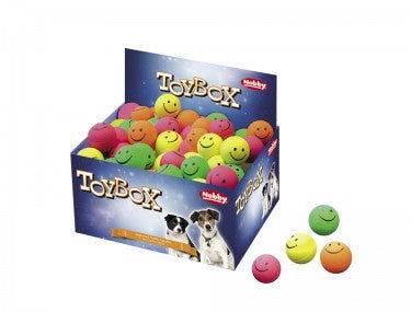 Paw & Joy Biggest Pet Supplies brand in Egypt | 67238 NOBBY Foam rubber Smiley balls assorted 4,7 cm