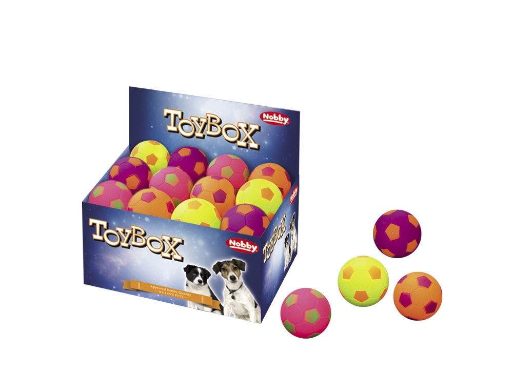 Paw & Joy Biggest Pet Supplies brand in Egypt | 67243 NOBBY Foam rubber football assorted 5,7 cm