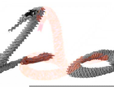 67437 NOBBY Cotton Rope Toy "SNAKE" orange M; 98 cm -  - PetsOffice