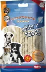 Paw & Joy Biggest Pet Supplies brand in Egypt | 68007 NOBBY White n Tasty twist 12,5 cm x 6-7 mm, 165 g, 30 pcs