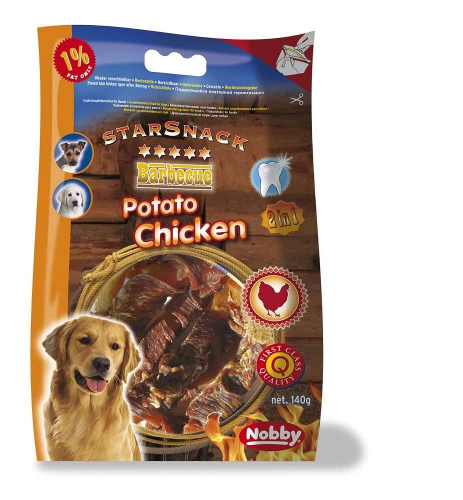 Paw & Joy Biggest Pet Supplies brand in Egypt | 68020 NOBBY StarSnack Barbecue Potato Chicken 140g