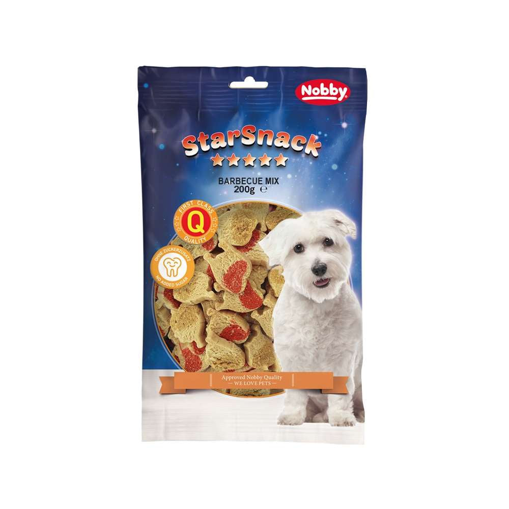 69724 NOBBY StarSnack Barbecue "Mix"  bag; 200 g -  - PetsOffice