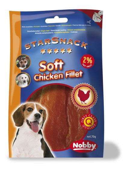 Paw & Joy Biggest Pet Supplies brand in Egypt | 70016 NOBBY NOBBY StarSnack Soft Chicken Fillet 70g