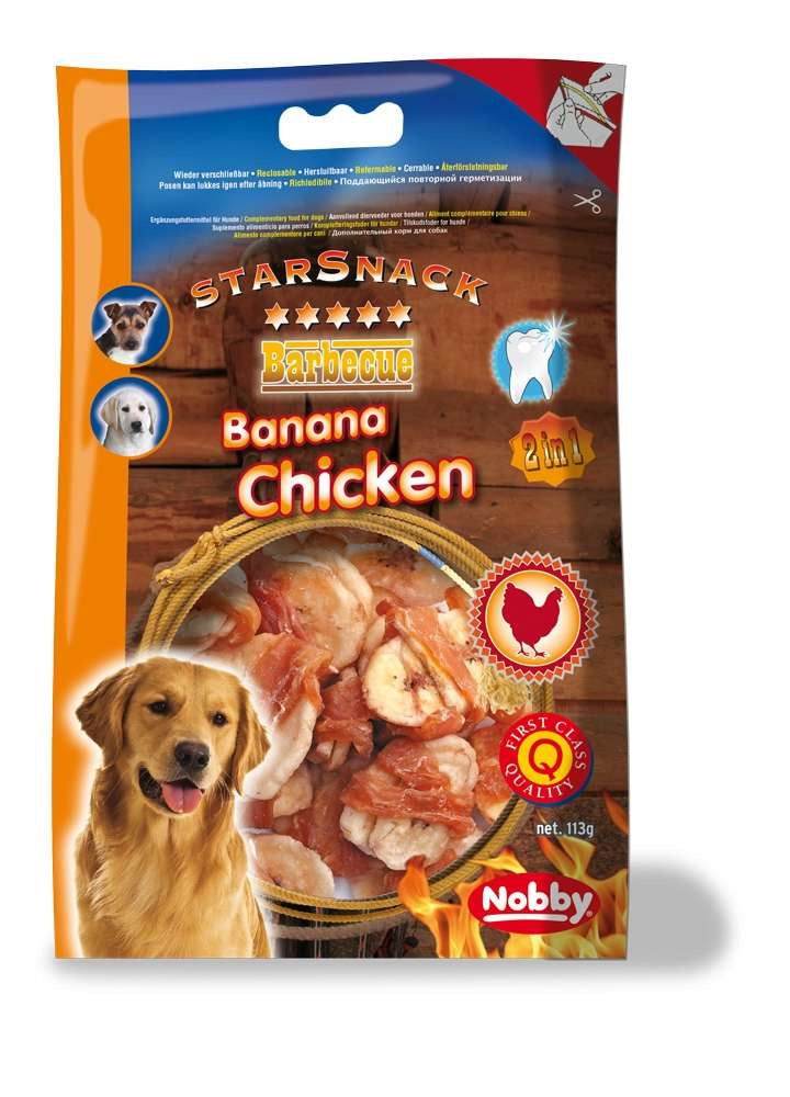 Paw & Joy Biggest Pet Supplies brand in Egypt | 70096 NOBBY StarSnack Barbecue Banana Chicken 113g