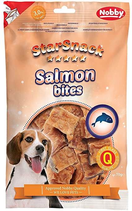 Paw & Joy Biggest Pet Supplies brand in Egypt | 70145 NOBBY STARSNACK Salmon Bites 70 g