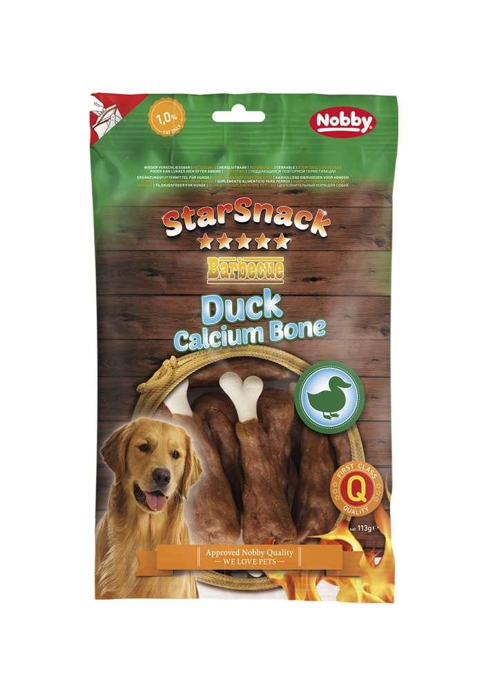 70157 NOBBY StarSnack Barbecue Duck Calcium Bone 7,5 cm 113g - Paw & Joy