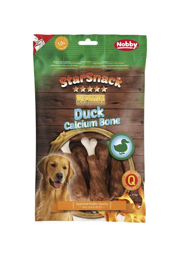 70157 NOBBY StarSnack Barbecue Duck Calcium Bone 7,5 cm 113g - Paw & Joy