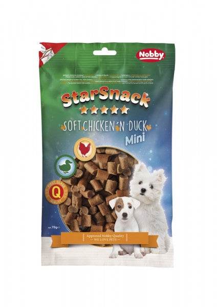 Paw & Joy Biggest Pet Supplies brand in Egypt | 70161 NOBBY StarSnack MINI Chicken'n Duck 70g