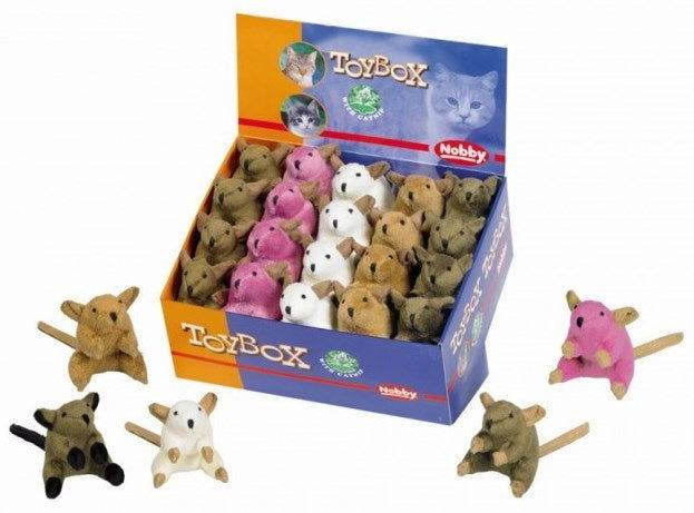 Paw & Joy Biggest Pet Supplies brand in Egypt | 71926 NOBBY Plush mouse with catnip 6,5cm