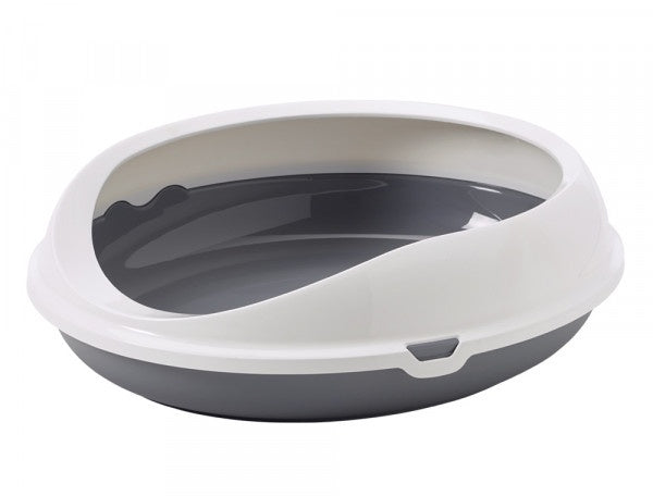 72122 NOBBY Cat toilet "Figaro" grey-white 55x48,5x15,5cm