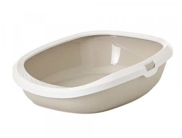 72191 NOBBY Cat toilet "Gizmo Medium" mocca-white -  - PetsOffice