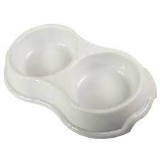 Paw & Joy Biggest Pet Supplies brand in Egypt | 72696-02 NOBBY Feed and water White bowl 2 x 800 ml