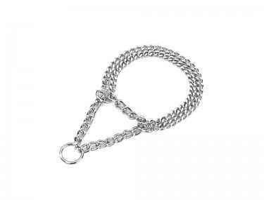 Paw & Joy Biggest Pet Supplies brand in Egypt | 73040 NOBBY Chains choker, two rows, chrome 55cm-2.5mm