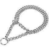 Paw & Joy Biggest Pet Supplies brand in Egypt | 73042 NOBBY Chains choker, two rows, chrome 60cm-3mm