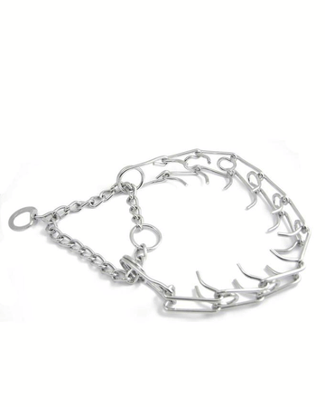 Paw & Joy Biggest Pet Supplies brand in Egypt | 73054 NOBBY Spike choker with buckle, chrome 52cm-3.2mm