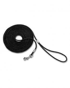 Paw & Joy Biggest Pet Supplies brand in Egypt | 73244 NOBBY Tracking leash round black l: 15 m; w: 5 mm / 15 m