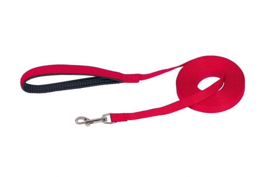 Paw & Joy Biggest Pet Supplies brand in Egypt | 73252-01 NOBBY Tracking leash flat red l: 10 m; w: 15 mm