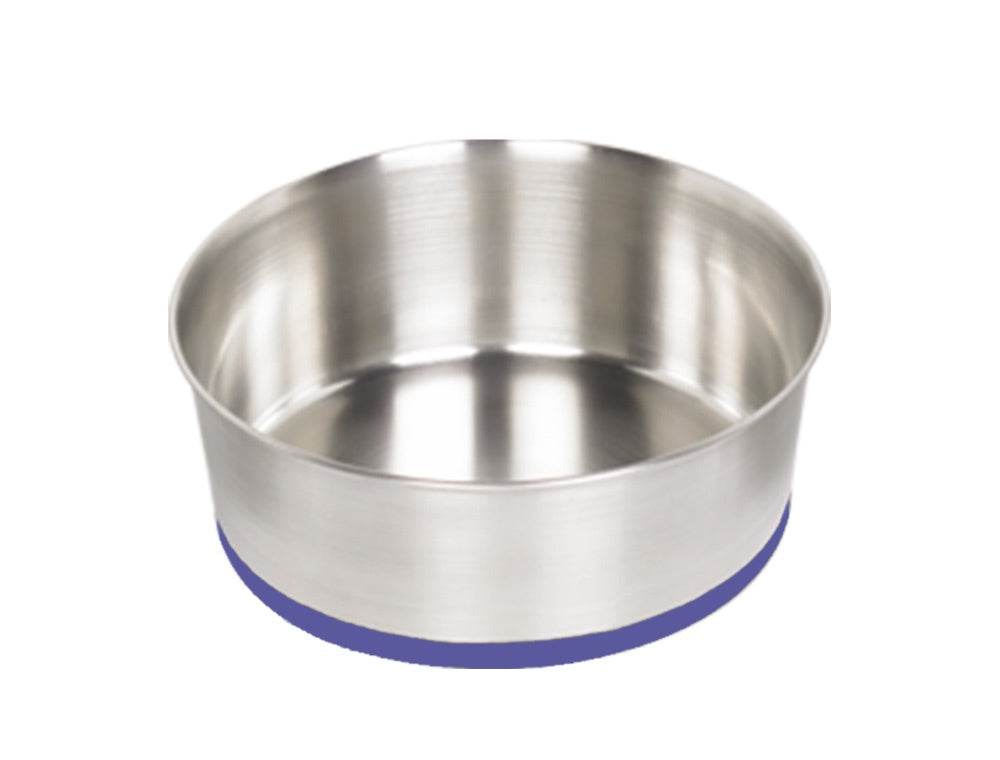 Paw & Joy Biggest Pet Supplies brand in Egypt | 73275 NOBBY Dog Stainless steel bowl HEAVY, anti slip 27,0 cm 3,90 ltr