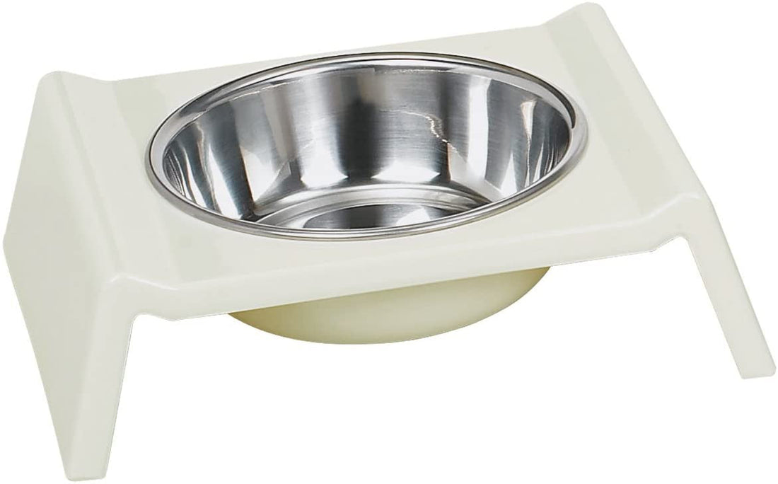 73314-02 NOBBY Melamine dog bowl "MISTER" white 350 ml -  - PetsOffice