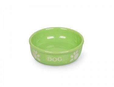 Paw & Joy Biggest Pet Supplies brand in Egypt | 73412 NOBBY Dog ceramic bowl (DOG) light green ﾝ13,5X5cm