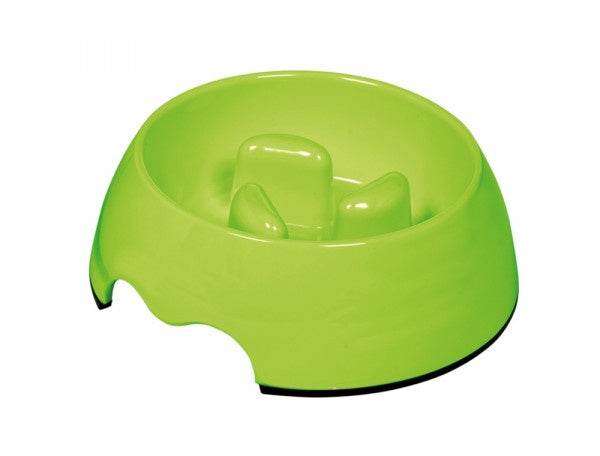 Paw & Joy Biggest Pet Supplies brand in Egypt | 73486-03 NOBBY Anti-gulping bowl lime green M:17,5 x 6,5 cm, 400 ml