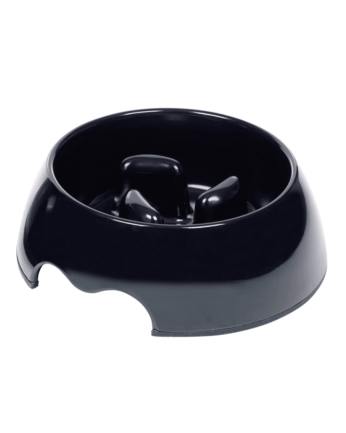 Paw & Joy Biggest Pet Supplies brand in Egypt | 73486-06 NOBBY Anti-gulping bowl Black 17,5 x 6,5 cm, 400 ml