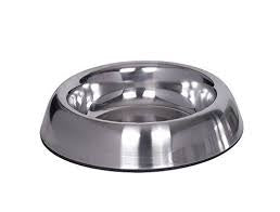 73494 NOBBY Dog Stainless steel bowl "SATIN",  anti slip, 480ml -  - PetsOffice