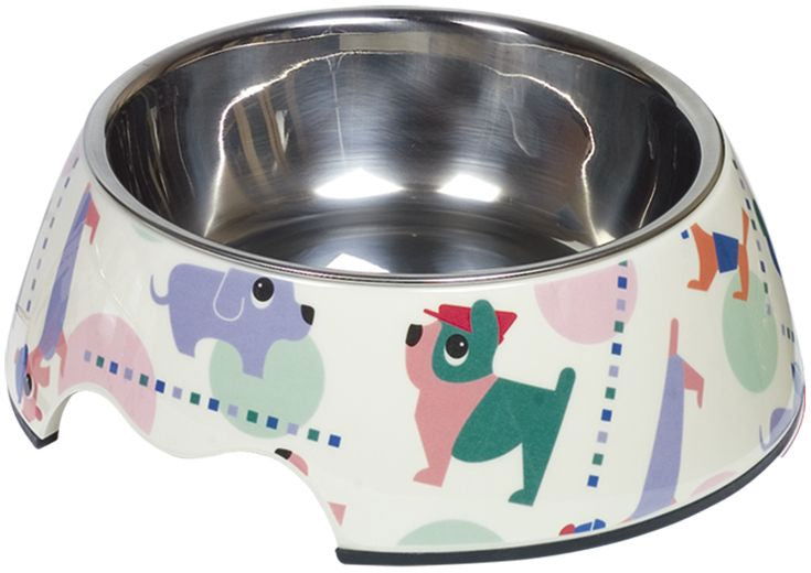 73681 NOBBY Melamine bowl "Dog"  M: 17,5 x 6,5 cm, 350 ml -  - PetsOffice