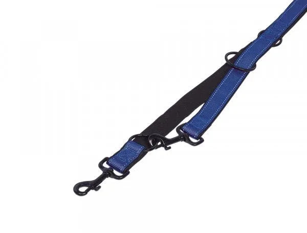 74792-08 NOBBY Training leash "Classic Reflect SOFT" gold/black l: 200 cm; w: 25/30 mm - Paw & Joy