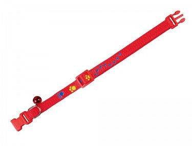 Paw & Joy Biggest Pet Supplies brand in Egypt | 78003-01 NOBBY Cat collar with paw print red