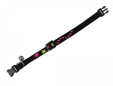 Paw & Joy Biggest Pet Supplies brand in Egypt | 78003-05 NOBBY Cat collar with paw print black