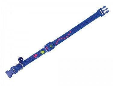 Paw & Joy Biggest Pet Supplies brand in Egypt | 78003-06 NOBBY Cat collar with paw print blue