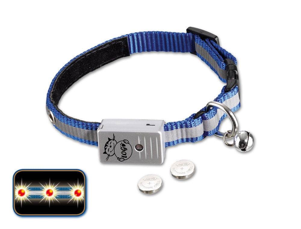 Paw & Joy Biggest Pet Supplies brand in Egypt | 78081 LED cat collar blue 12 mm; 24-26 cm