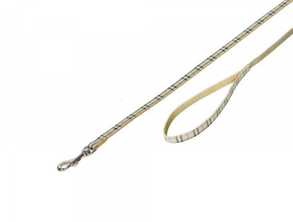 78202-11 NOBBY Leash Tartan beige l: 120cm; w: 10mm