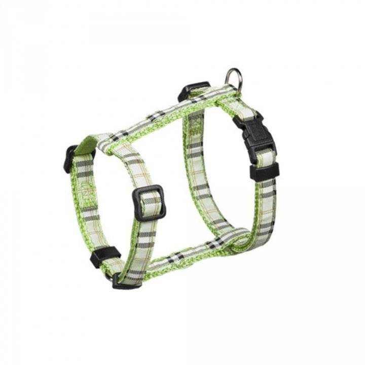 Paw & Joy Biggest Pet Supplies brand in Egypt | 78204-35 NOBBY Harness Tartan green chest: 20-35 cm; w: 10 mm