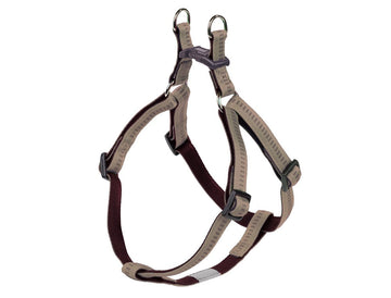 78506-83 NOBBY Harness "Soft Grip" beige-chocolate chest: 30-40 cm; w: 10 mm -  - PetsOffice