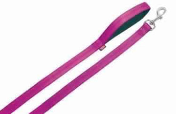 78514-77 NOBBY Leash "Soft Grip" fuchsia / black l: 120 cm; w: 15 mm -  - PetsOffice