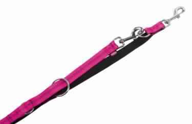78517-77 NOBBY Training leash "Soft Grip" fuchsia / black l: 200 cm; w: 15 mm -  - PetsOffice
