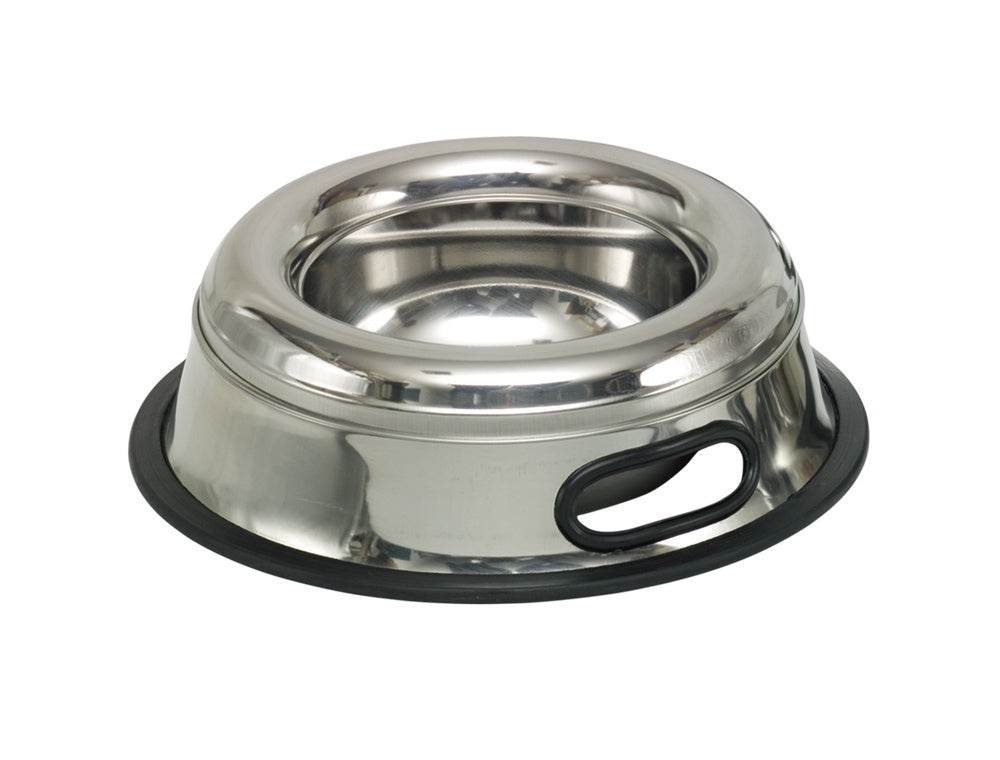 Paw & Joy Biggest Pet Supplies brand in Egypt | 79092 NOBBY Stainless steel bowl SPLASH FREE, anti slip 23,0 cm 0,85 ltr