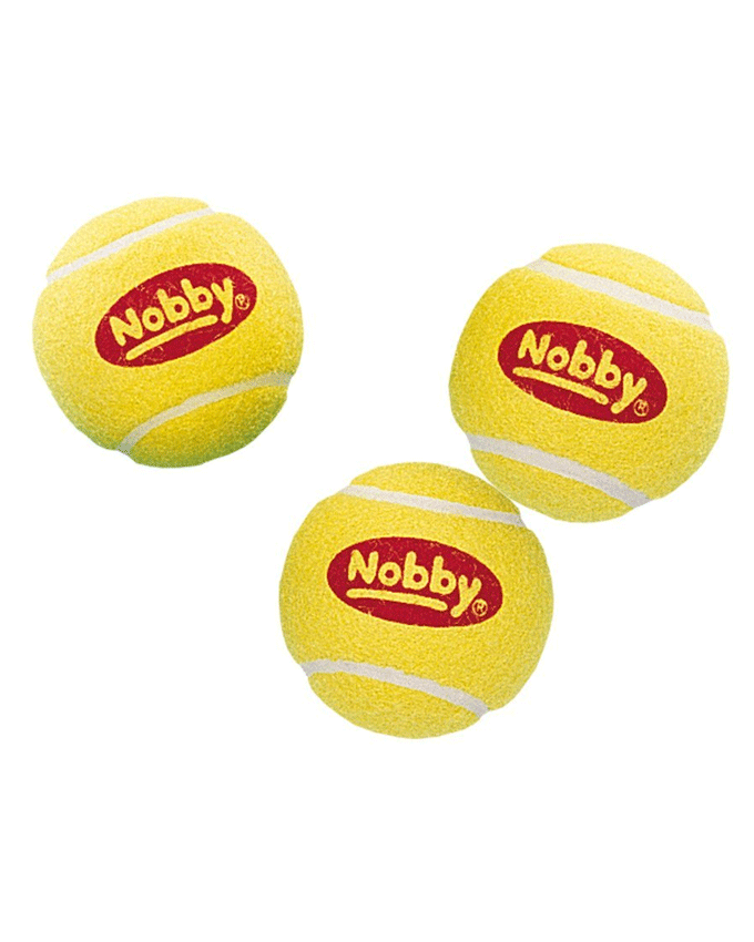 Paw & Joy Biggest Pet Supplies brand in Egypt | 79448 NOBBY Tennisball 3pieces in net 6 cm