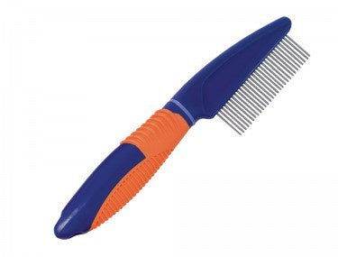 Paw & Joy Biggest Pet Supplies brand in Egypt | 79492 NOBBY COMFORT LINE disentangler comb with rotating blades middle; 29 teeth