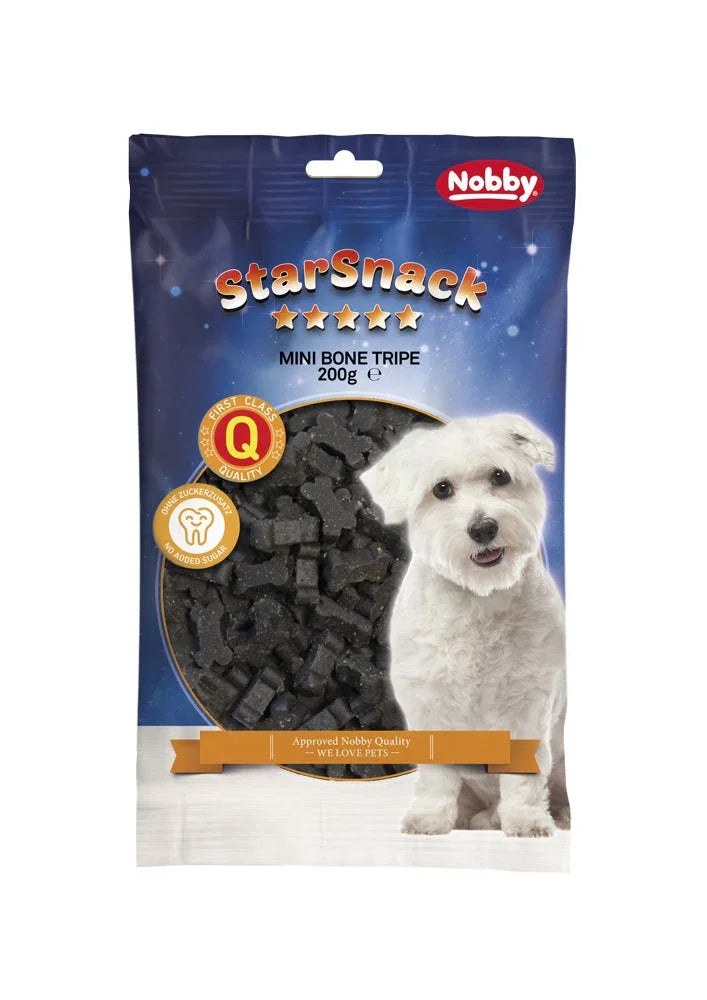 79777 NOBBY StarSnack "Mini Bones Tripe" bag; 200g - Paw & Joy