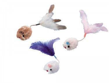 Paw & Joy Biggest Pet Supplies brand in Egypt | 80164 NOBBY Plush mouse with feather