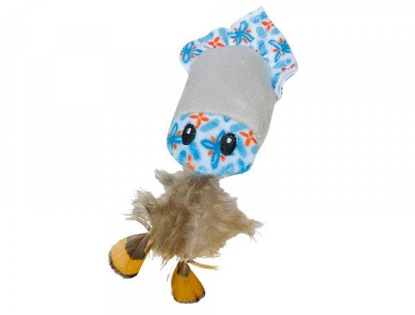 Paw & Joy Biggest Pet Supplies brand in Egypt | 80260 NOBBY Plush octupus with catnip blue 12cm
