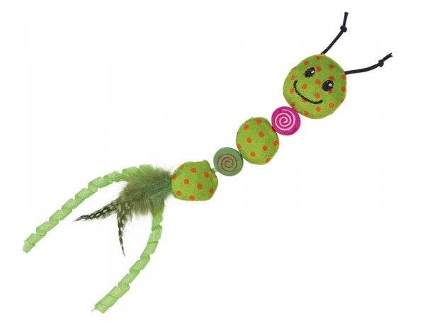 Paw & Joy Biggest Pet Supplies brand in Egypt | 80273 NOBBY Plush worm with catnip green 24cm