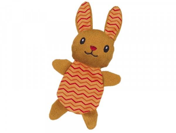 Paw & Joy Biggest Pet Supplies brand in Egypt | 80276 NOBBY Plush bunny with catnip orange 17cm