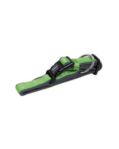 80522-39 NOBBY Collar "Classic Preno" neon green/grey L: 30-45 cm; W: 20/25 mm -  - PetsOffice