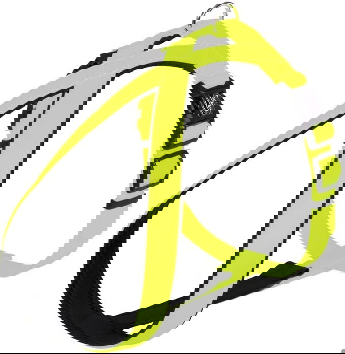 80571-24 NOBBY Comfort Harness "Cover" neon yellow waist: 50-80 cm; w: 25/35 mm -  - PetsOffice