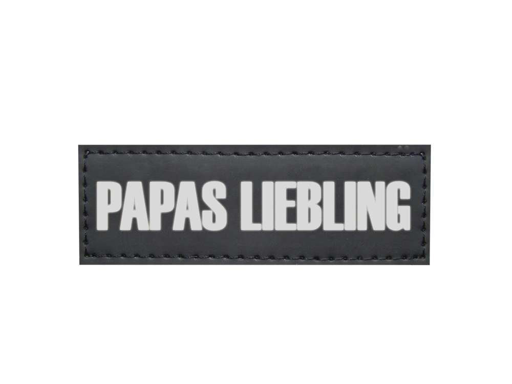 80592 NOBBY Velcro sticker PAPAS LIEBLING  Set 2 pcs; 3 x 9 cm