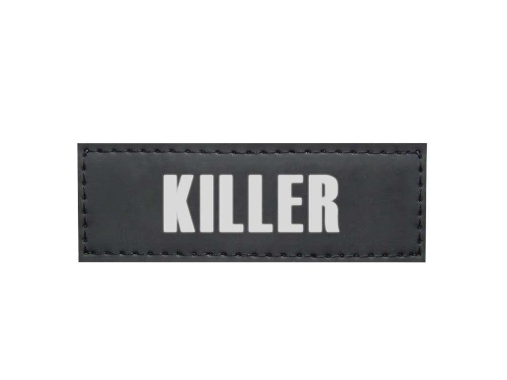 80597 NOBBY Velcro sticker KILLER  Set 2 pcs; 3 x 9 cm